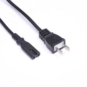 OEM 일본 PSE 2 핀 <span class=keywords><strong>AC</strong></span> 전기 플러그 전원 코드 연장 선 2X0.75mm2 조명 케이블 - Product Image 4