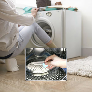 Xin जूक अनुकूलन योग्य 15 ग्राम ड्रम क्लीनर अपवर्ससेंट टैबलेट सफेद + नीले गंध हटाने योग्य 2 साल की वारंटी - Product Image 5