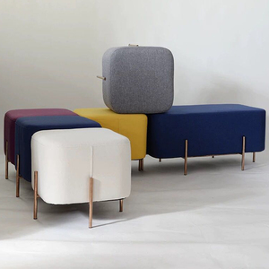 Banc-lit moderne pour salon/lobby, tabouret confortable, banc de salon, pouf, chaise, pouf de salon, tabouret de loisirs - Product Image 4
