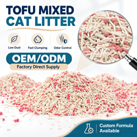Litière pour chat agglomérante biodégradable au charbon actif de maïs et de tofu, anti-odeur et sans poussière, fourniture directe usine pour les marques mondiales d'articles pour animaux de compagnie