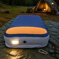 Ensemble de lit d'appoint gonflable léger LGM avec pompe électrique et oreillers, matelas gonflable pour le camping en plein air, utilisation domestique, mobilier moderne