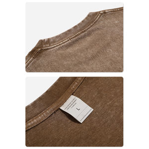 Venta al por mayor precio barato <span class=keywords><strong>de</strong></span> gran tamaño muchos colores Streetwear hombres ácido lavado camiseta Cool Custom Band peso pesado algodón <span class=keywords><strong>camisetas</strong></span> - Product Image 6