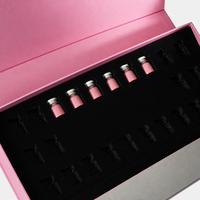   Boîte d'emballage écologique rose pour compléments alimentaires féminins avec logo personnalisé, boîte de capsules nutritionnelles de qualité supérieure pour vitamines et protéines pour femmes