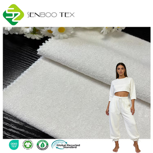 Serviette <span class=keywords><strong>éponge</strong></span> <span class=keywords><strong>double</strong></span> <span class=keywords><strong>face</strong></span> organique absorbante 405gsm 90% <span class=keywords><strong>bambou</strong></span> 10% Polyester Jersey Textiles de maison chemises de sport - Product Image 1