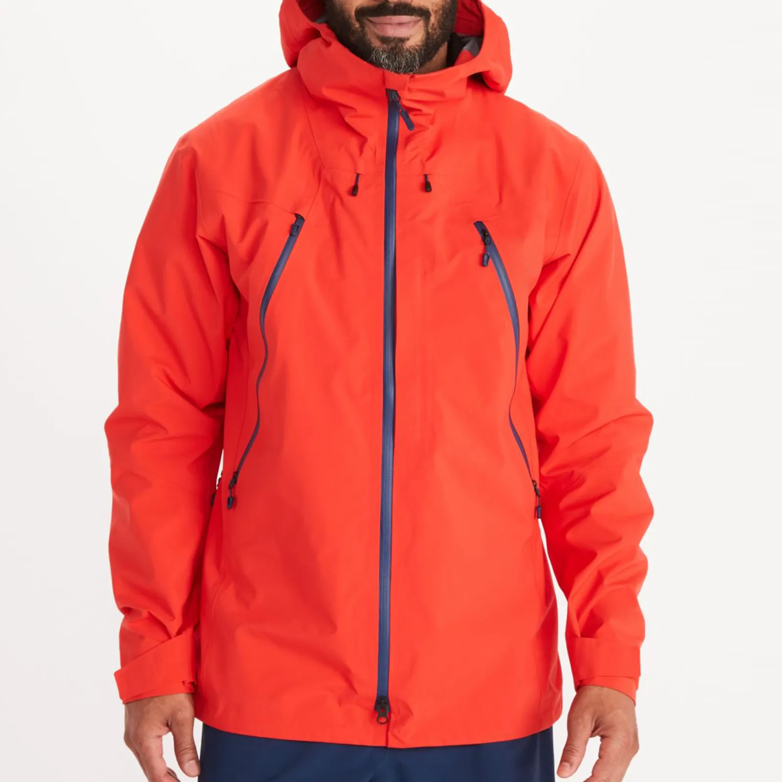 Custom Quality Windbreaker Waterproof Jacket Soft Shell Hooded Hiking Camping with Functional Zipper