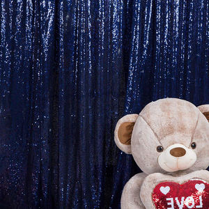 Marina <span class=keywords><strong>alla</strong></span> <span class=keywords><strong>moda</strong></span> 4ft X 6ft riflettente tenda di paillettes sfondo finestra rimovibile trasparente per lo sfondo del palcoscenico del balcone del ristorante - Product Image 5