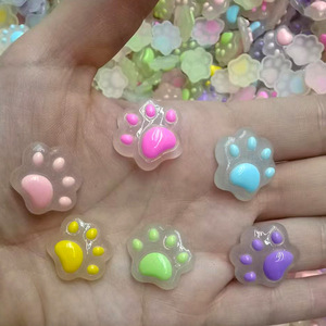 Cartoon Glow-in-the-dark <strong>Cat</strong> Scratch Doll Cream Glue Material Diy Jewelry Phone case Resin Crafts Charms MINI <strong>Figurines</strong> - Product Image 3