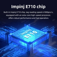 Lecteur RFID UHF portable WYUAN, terminal de collecte de données Android, scanner d'étiquettes 860-960 MHz pour la gestion des stocks d'entrepôt