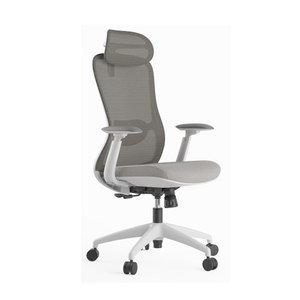 Chaise de bureau ergonomique à dossier haut avec appui-tête et soutien lombaire réglable pour les chaises de personnel - Product Image 1