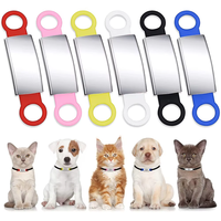 Hund ID Halsband Tag Silikon Edelstahl Cat Laser QR-Code für Haustier