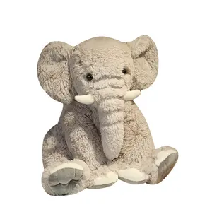 T01 45cm Wholesale Cheap Stuffed Soft Toys Pillow Infant Plush Elephant Big Ears Stuff Baby Sleeping Elephant Plush Toy