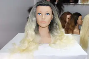 Высококачественный настоящий необработанный манекен для волос голова парикмахера обучение Американский Африканский салон манекен косметологическая кукла голова