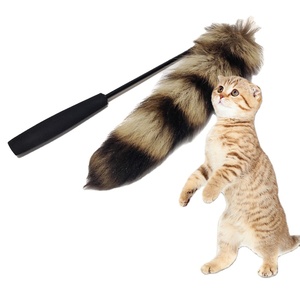 Canna da Pesca Telescopica per Gatti con Pelliccia di Visone e Volpe, con Campanello, Giocattolo Interattivo Retrattile per Intrattenimento Gatti, Resistente - Product Image 1