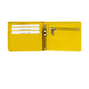 Crazy Horse Leather Men's Wallet Open Closure Short Length Customizable Genuine Leather Lining <b>Slim</b> Design High Quality - Product Image 4