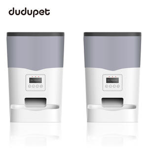 Distributeur automatique de nourriture pour animaux de compagnie Dudupet, pour chat et chien, avec minuterie, contrôle par application, batterie rechargeable, 1,25 kg, blanc - Product Image 4