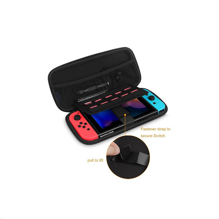 Заводской индивидуальный жесткий чехол EVA, совместимый с системой Nintendo Switch, пользовательская дорожная корона, логотип, стиль, молния, цвет, эко