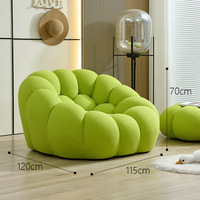 Canapé Bulle Moderne Modhomi pour Football, Chaise Simple Compressée Sous Vide, Canapé de Loisirs en Maille Respirante pour Salon