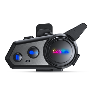 Casque d'intercom pour moto Q18, nouveau design, Bluetooth 5.3+5.0, portée de 500 m, partage de musique, intercom sans fil Bluetooth pour casque - Product Image 1