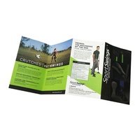 LEISA Échantillon Gratuit Personnalisé Brochure/Flyer Tri-plié Imprimé Recto-Verso en Carton Kraft Couché Papier Offset Design Couleur Promotionnel