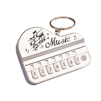 Portable Miniature Piano Modèle Porte-clés Interactif Son Jouet pour Enfants Dessin Animé Style Éducatif Cadeau Console De Jeu