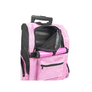 Factory Supply Airline Approved Pet <b>Bag</b> Removable Pet Dog Cat Soft <b>Sided</b> Anti Scratch Mesh Pet <b>Bag</b> With Pull Rod - Product Image 3