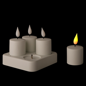KSWING White Electronic LED Flameless Candle <strong>Lights</strong> Rechargeable <strong>Tea</strong> <strong>Light</strong> for Home Decoration <strong>Christmas</strong> New Year Celebration - Product Image 2