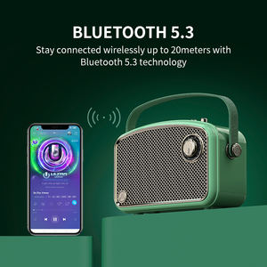 ลำโพงคาราโอเกะ<span class=keywords><strong>บ</strong></span><span class=keywords><strong>ลู</strong></span><span class=keywords><strong>ทู</strong></span><span class=keywords><strong>ธ</strong></span>แ<span class=keywords><strong>บ</strong></span><span class=keywords><strong>บ</strong></span>พกพาขนาดเล็กย้อนยุคแฟชั่นพร้อมไมโครโฟนตู้พลาสติกใช้งานกลางแจ้ง - Product Image 3