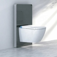 WC intelligent certifié CE, blanc, carré, suspendu au mur, bidet électrique multifonction