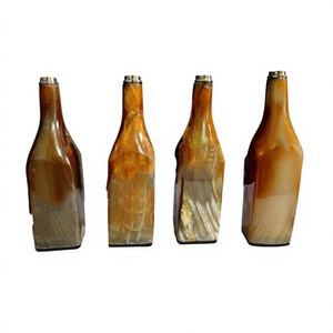 B.S INTERNATIONAL Viking Drinking <b>Bottle</b> Made Natural Horn Eco-Friendly Boiling Water Safe Dishwasher Safe <b>Cork</b> Cap Car Use - Product Image 2