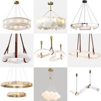 Lustre en bois en forme de rectangle long, LED, hauteur réglable, corps noir, lumière blanche chaude 2700K, éclairage pour salon