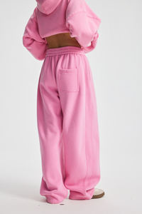 <span class=keywords><strong>Pantaloni</strong></span> da <span class=keywords><strong>uomo</strong></span> in pile e ispessiti con gamba larga a gamba curva lavata a gamba larga lavati in bianco con ricamo a sbuffo <span class=keywords><strong>pantaloni</strong></span> larghi pesanti - Product Image 4