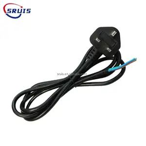 BS Power Cord 250V UK 3 Pin Plug to IEC C7 Figure 8 Power Lead Fig 8 Power Cable Mains