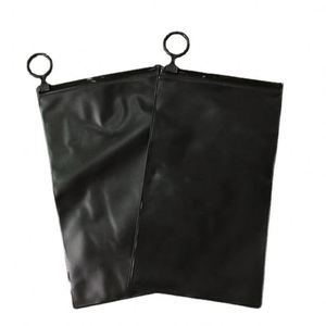 ถุงซิปล็อคแบบสไลเดอร์สีดำด้าน กันน้ำ ผลิตจาก PVC ย่อยสลายได้ สำหรับใส่ชุดว่ายน้ำ บิกินี่ โลชั่น และหน้ากากอนามัย - Product Image 2