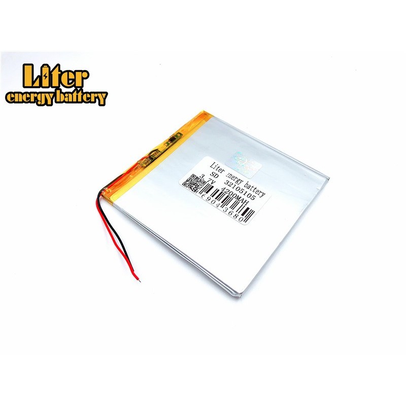 Литий-ионный аккумулятор 4200 мАч 3,7 в 30105105 32105105 для смартфонов, MP3 колонок, видеорегистраторов, GPS,mp3,mp4, сотовых телефонов