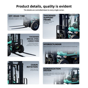 מלגזה 4X4 לשטח פתוח וסגור עם מנוע דיזל וצמיגים מלאים לשימוש בבנייה ובמשק חקלאי - Product Image 5