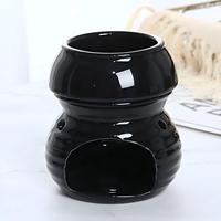 Diffuseur de cire fondante en céramique avec cuillère, design anti-éclaboussures, couleur personnalisée, pour huiles essentielles et parfums