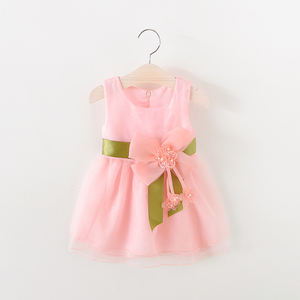 Vestido de Fiesta para Bebé Niña, Diseño 2022, Vestidos de Organdí con Lazos para Recién Nacidas - Product Image 1