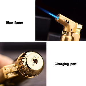 2025 nouvelle tendance 80mm électronique USB coupe-vent rechargeable allume-cigare en métal pour la vente en gros - Product Image 4