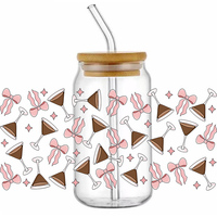 Schattige Fruitcake 16oz Tumbler Wrap Duurzaam Waterdicht Plastic met Transferdruk Zeefdruk Plastisol Materiaal