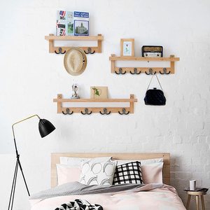 Móc Treo Hai Dây Gắn Tường Bằng Kim Loại Nặng Móc Treo Túi Mũ Áo Choàng Khăn - Product Image 5