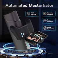 Schub männlicher Mastur bator 7 Vibrations modi Automatisches Sexspielzeug für Erwachsene Langlebiges Vibrations massage gerät Doppelgriffe Stroker Cup