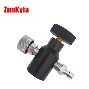Station d'adaptation pour remplissage et recharge de bouteilles de dioxyde de carbone pour eau gazeuse avec raccord rapide 8 mm et valve de purge pour vannes de réservoir G1/2-14 - Product Image 4