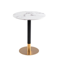 Ensemble table et chaises de réception de salon moderne Table basse ronde en marbre pour bureau de réception de visiteurs pour salle d'attente