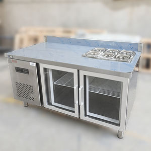 Mostrador de Comida Fría de Acero Inoxidable YM Personalizable, Calefacción Eléctrica, Estructura Desmontable, Fácil Instalación, 500W, Voltaje Universal, Hoteles - Product Image 2