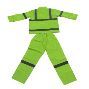 OEM High Visibility Reflective Security Raincoat <strong>Trousers</strong> Manufacturer Hi Vis Safety <strong>Motorcycle</strong> Hooded Waterproof Rainsuit - Product Image 3