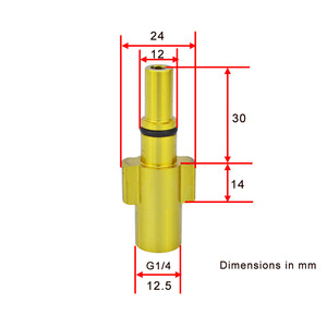 Buse de pistolet à eau haute pression G1 4 avec embout en céramique d'aluminium pour lavage de voiture et dégraissage - Product Image 1
