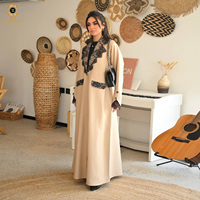 Abaya Zaynab de Soirée, Jalabiya Musulmane de Luxe pour Femme, Robe Arabe Émiratie pour Femme, Abaya et Jalabiya pour Femme Musulmane