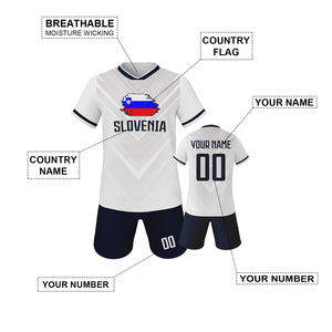 도매 사용자 정의 25/26 스페인 국가 대표팀 키즈 축구 유니폼 세 3-14 훈련 선물을위한 폴리 에스테르 축구 훈련 세트 - Product Image 2