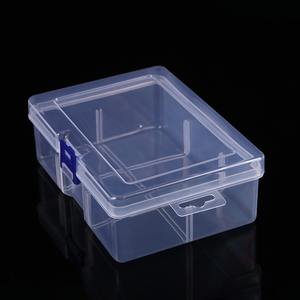 Boîte de rangement en plastique transparent à 1 compartiment, capacité de 10L, couvercle à fermeture à pression, organisateur d'outils, conteneur pour petites pièces et composants - Product Image 1