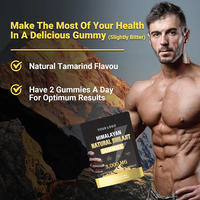 Complément alimentaire micronutritif à base de plantes, gommes de Shilajit de l'Himalaya avec Ashwagandha et Gokshura, plus de 85 oligo-éléments, stimule l'endurance